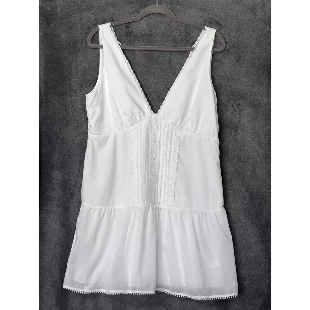 Abercrombie & Fitch V Neck Lace Trim Mini Dress M